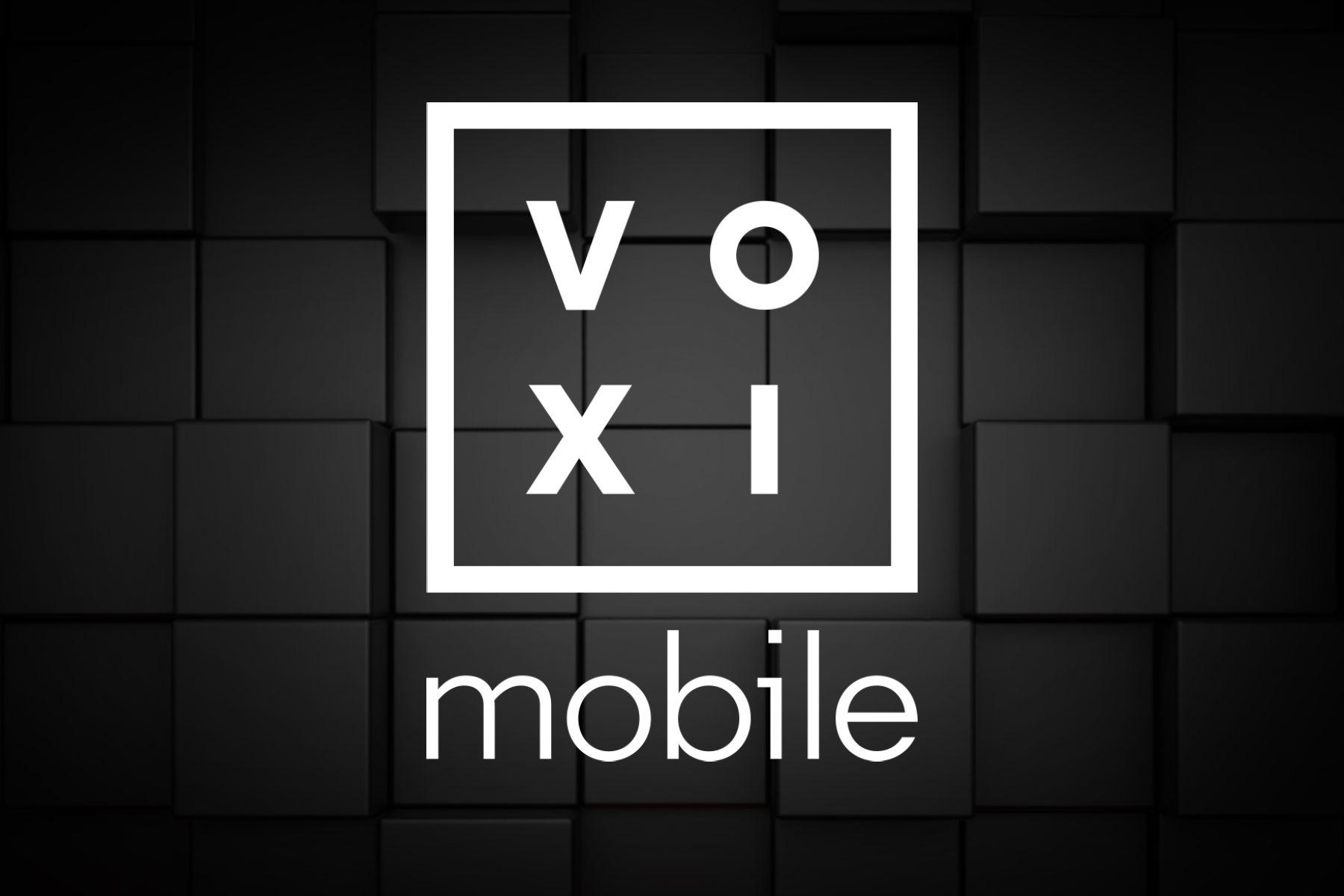 VOXI Mobile logo on black background